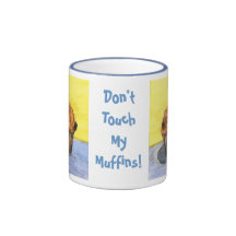 Painted Chocolate Chip Muffin Ceramic Mug
