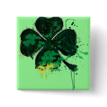 PAINTED CLOVER PIN
