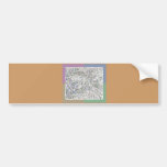 Painted cowboy bumper stickers