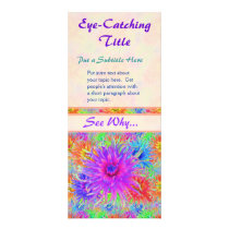 Painted Dahlias Business Advert Rack Cards