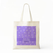 Painted Dots purple Wedding Gift Bag