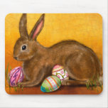 painted easter bunny mousepads