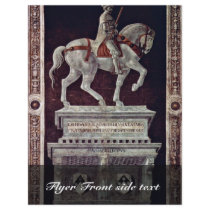 Painted Equestrian Statue Of Giovanni Acuto Flyers