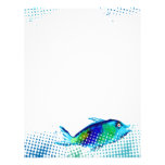 painted fish fresh seafood chef catering menu letterhead