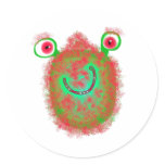 Painted Germ Round Sticker