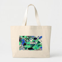 PAINTED GLASS TOTE BAG