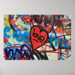 painted heart poster