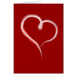 Painted heart Valentine's day card