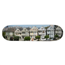 Painted Ladies Houses Steiner Street San Francisco Skateboards