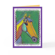 Painted Pony - all-occasion greeting card