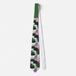 "Painted Potted Geraniums" Wedding Tie