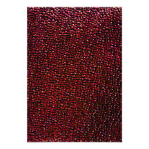 Painted red gems custom invites