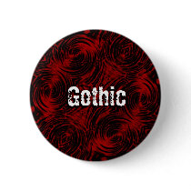 Painted Red Gothic Button
