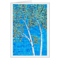 painted trees cards