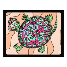 Painted Turtle Custom Invites
