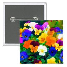 Painted Violets (2012 Pinback Button