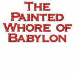 Painted Whore of Babylon Embroidered T-shirt embroidered shirts