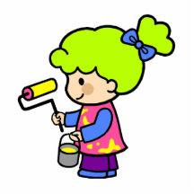 Painter Girl 2 Photo Cut Outs