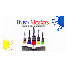Painter, Painting Construction Interior Exterior Business Card Templates
