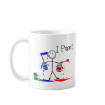 Painters Gifts  "I Paint" Stick People Design mugs