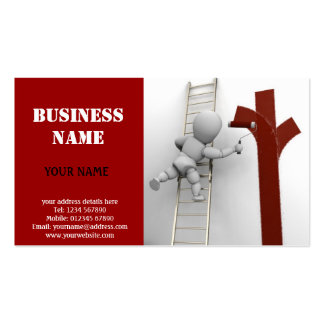 Painting Contractor Business Cards and Business Card Templates | Zazzle