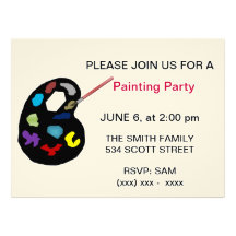 Painting Art Party Invitation