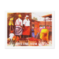 PAINTING Bb copy, GREETING FROM AFRICA Postcard