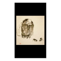 Painting by Miyamoto Musashi, c. 1600s Business Card Templates