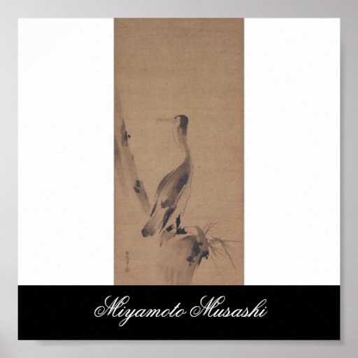 Painting by Miyamoto Musashi, c. 1600's Print