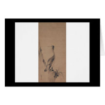 Painting by Miyamoto Musashi, circa 1600's Greeting Cards