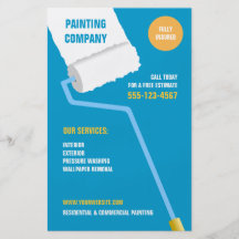 Painting Company/insecte d'entrepreneur Prospectus Personnalisés