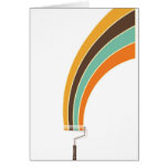 Painting in retro colours greeting cards