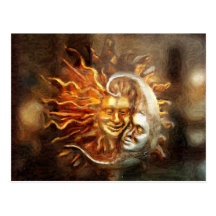 Painting : Lunar Loves Solar Post Cards