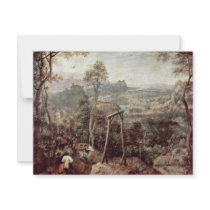 Painting Of A Gallow By Pieter Brueghel The Elder Personalized Announcement