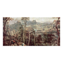 Painting Of A Gallow By Pieter Brueghel The Elder Picture Card