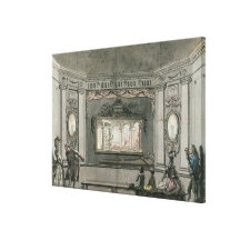 Painting of de Loutherbourg's Eido Phusikon showin Canvas Prints