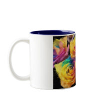 Painting of Rainbow Roses Mug