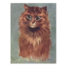 Painting Persian cat n° 4 Postcards