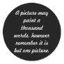 Painting pictures round stickers