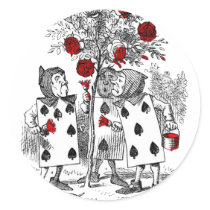 Painting the Roses Red Stickers