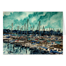 paintings of sailboats sailor sailing art greeting cards