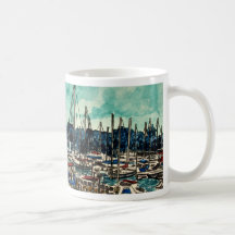 paintings of sailboats sailor sailing art coffee mugs