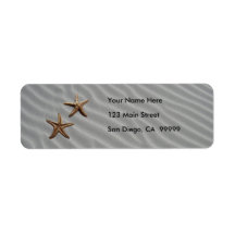 Pair of Brass Starfish Labels
