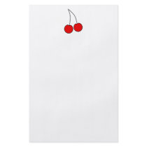 Pair of Cherries. Black, Red and White. Flyer