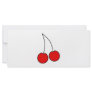 Pair of Cherries. Black, Red and White. Rack Card Template