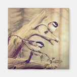 PAIR of CHICKADEES by SHARON SHARPE Refrigerator Magnet
