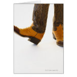 Pair of cowboy shoes greeting card