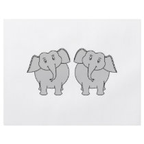 Pair of Cute Elephants. Couple. Personalized Flyer