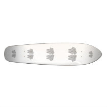 Pair of Cute Elephants. Couple. Skateboards