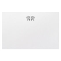 Pair of Cute Elephants. Couple. Personalized Stationery